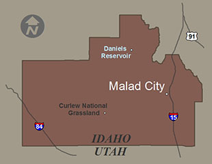 Pioneer Trails West Region in Malad, Oneida County Idaho
