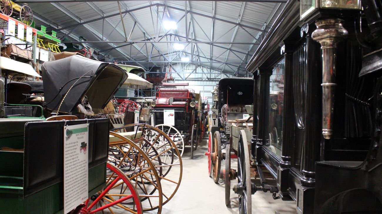 Warehouse of Eli Anderson's wagons and carriages.