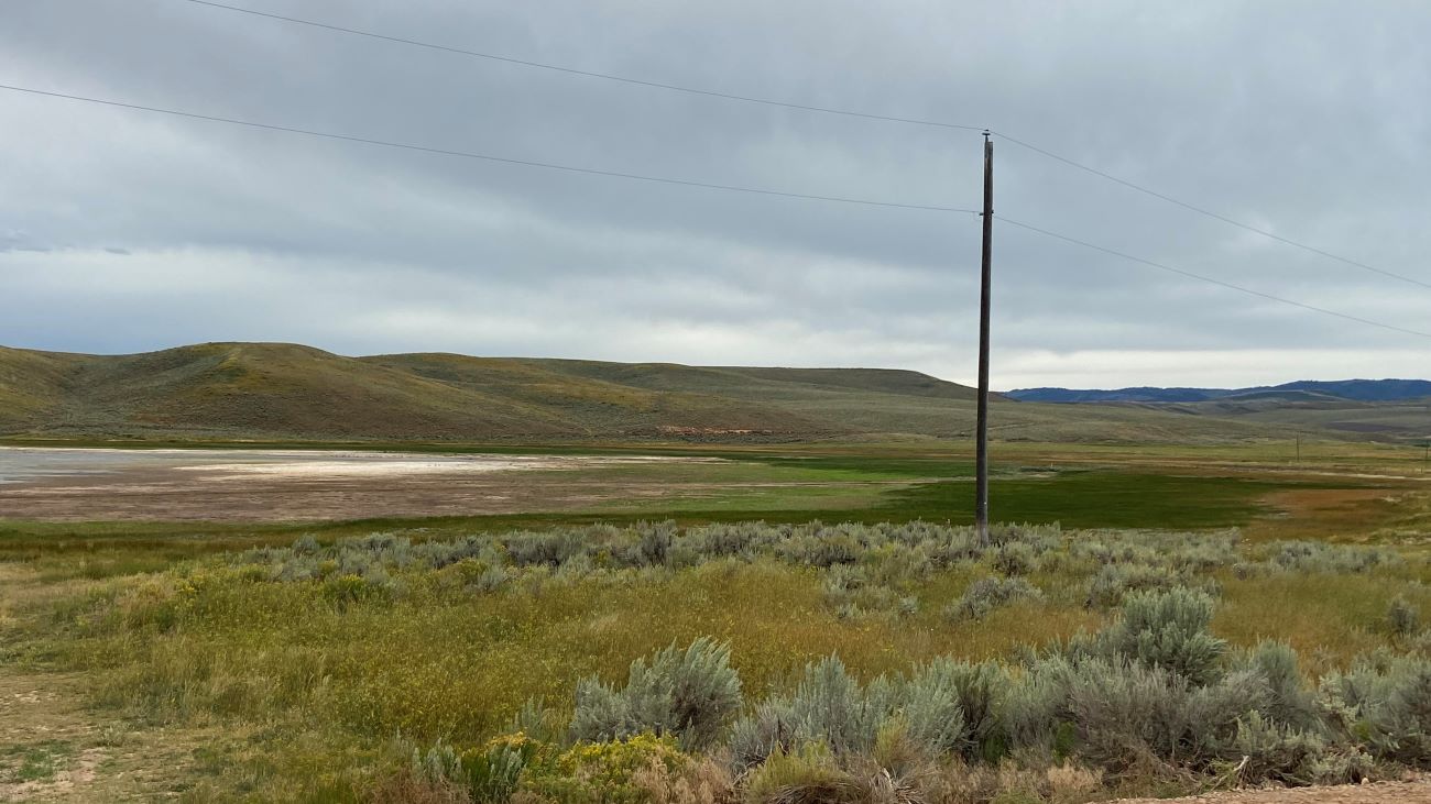 The Little Creek Reservoir outside of Randolph, Utah.